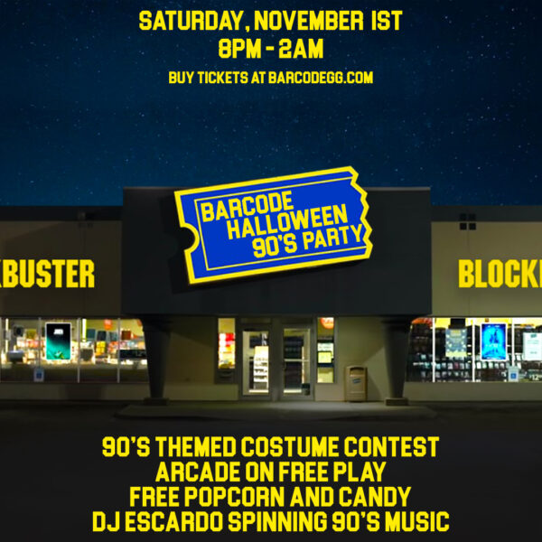 BARCODE 90'S THEMED HALLOWEEN PARTY